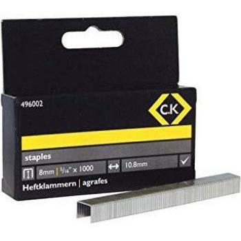 Grapas C.K Magma Tipo 140, 1000 piezas, dimensiones 8 mm x 10.5 mm