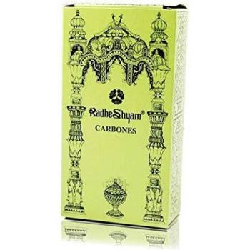 Radhe Shyam Carbones para Incienso, Paquete de 20 Unidades, 100 gr