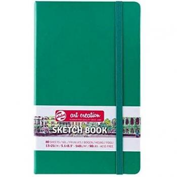 Cuaderno de bocetos Royal Talens Art Creation 13 x 21 cm, 140 g/m², verde bosque, 80 hojas