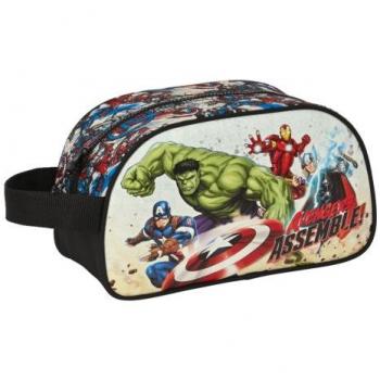 NECESER AVENGERS FOREVER CON ASA ADAPTABLE PARA CARRO Y COMPARTIMIENTOS CON CREMALLERA