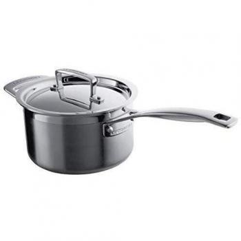 Le Creuset Cazo con tapa de acero inoxidable 3-Ply 20 cm