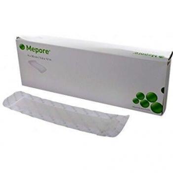 Mepore 670800 Dressing Adhesive, Island, Non Woven Fabric, Semi-Permeable Backing, Sterile, 6 cm x 7 cm