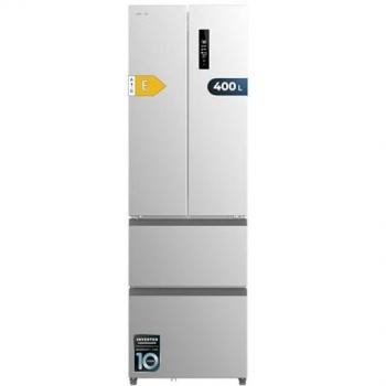 Frigorífico Combi No Frost Inox 4 Puertas 400L Motor Inverter Fast Cooling Cecotec Bolero CoolMarket F2D 400 E