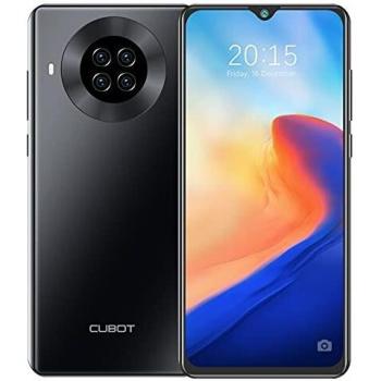 CUBOT Note 20 Pro Teléfono móvil 4G, 6,5 Pulgadas HD+ Pantalla, 8 GB RAM + 128 GB ROM, Octa-Core Procesador Helio P60, Android 10.0, 4200 mAh, Cuatro Cámara, Dual SIM, NFC, Face ID,Negro