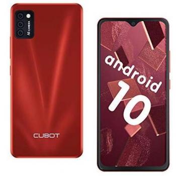Cubot note 7 smartphone 4g telefono movil de 55z pantalla hd android 100 tripe camaras 16gb romz128gb ampliable sdz dual sim 3100 mah face id rojo