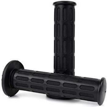 Puños Domino 1082 On-Road Estilo Japonés 134mm Sin Gaufreado Color Negro
