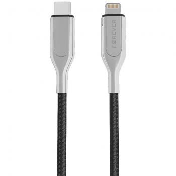 Forever Core Ultra Fast MFi PD Cable USB-C - Lightning 1,5 m 2,4A Black