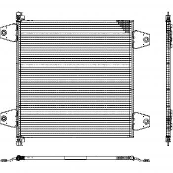 Condensador de aire acondicionado BEHR HELLA SERVICE 8FC 351 029-091 PREMIUM LINE