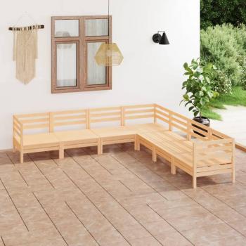 7 Piece Solid Pine Garden Lounge Set
