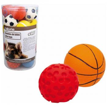 Pelota de látex para perros Gloria Deportes (18 unidades)