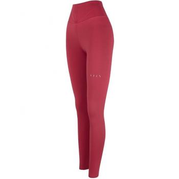 Legging de mujer Frida Born Living Yoga - Alta cintura, color rojo, diseño cómodo y elegante para yoga y actividades deportivas