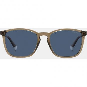Polaroid Originals Men's Rectangular Polarized Sunglasses - Light Brown, Size 54 MM