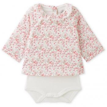 Petit Bateau Body Guimpe ml LAI/MU 2518170, Vestido para Bebés, Mehrfarbig
