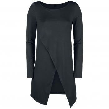 R.E.D. by EMP Long Asymetric Longsleeve Mujer Camiseta Manga Larga Negro S
