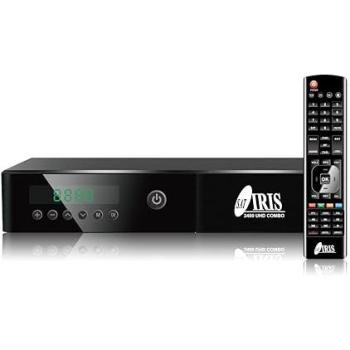 Receptor Satélite Decodificador IRIS 2400 Combo UHD 4K con Wifi, DVB-S/S2, H.265/H.264 HEVC, Procesador Montage MS2230