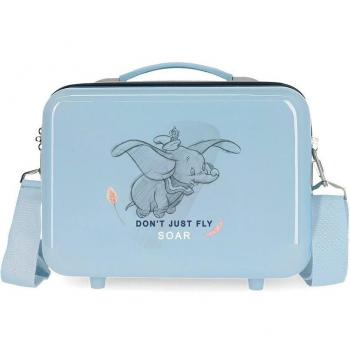 Disney Neceser ABS Dumbo Adaptable de Viaje Clásico Infantil 9L Azul