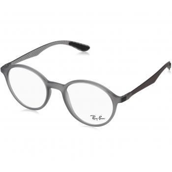 Ray-Ban 0Rx8904, Monturas de Gafas para Hombre, Matte Trasparent Grey, 48