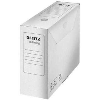 Caja de archivo Leitz Infinity blanca, 100 mm, sin ácido, A4