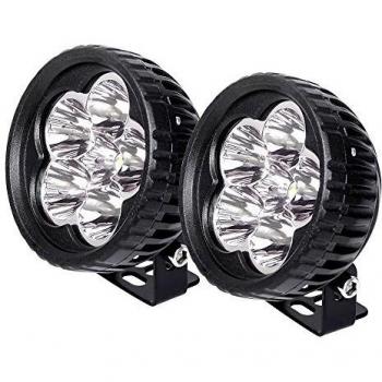 Faros de Trabajo Led,JieHe 2PCS Barras Led 12v 18W 3inch 1800lm Luces Trabajo Montaje de luces de antiniebla IP67 Impermeable para Off-Road, Camión,Coche, ATV, SUV, Barco