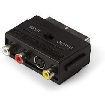 FONESTAR - Adaptador Euroconector M-3Xrca H+S-Video Sv-713