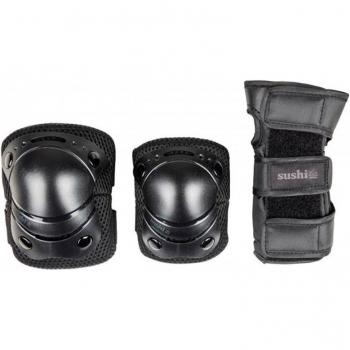 Sushi-Rodillera Sushi Padset Kids 3 pcs Negro 6-9 Años