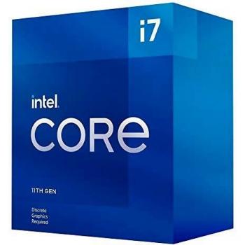 Intel Core i7-11700F 2.5 GHz (4.9 Turbo) 8-Core Rocket Lake CPU, No Graphics, 1200 Socket, 65W TDP, 14nm Architecture, with 16MB Smart Cache