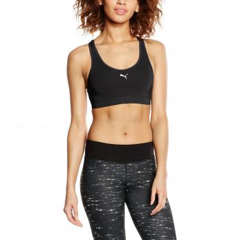 PUMA para Mujer Sujetador de energía en Forma de Cardio Negro Negro Talla:Medium