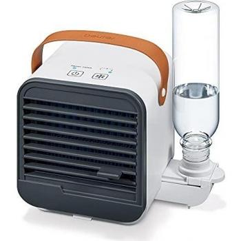 Beurer LV 50 Fresh Breeze ventilador/enfriador de mesa, práctico, portátil y moderno, ventilador y humidificador 2 en 1, ideal para la oficina, sin aditivos químicos