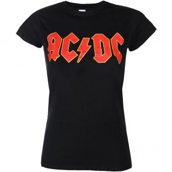 AC/DC Women's Metal Logo T-Shirt - ROCK OFF L
