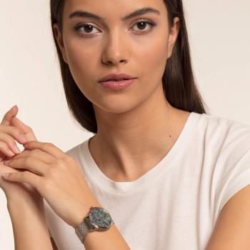 Ladies THOMAS SABO Code TS Watch - Women's Watches Thomas Sabo CODE Silver Milanese Metal Watch WA0344-201-218