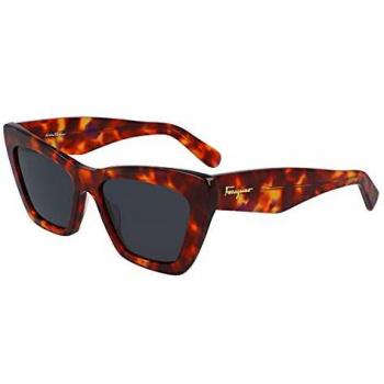 Gafas de Sol Aviador FERRAGAMO SF308S para Hombre, Multicolor, Matte Black, 61/15/145