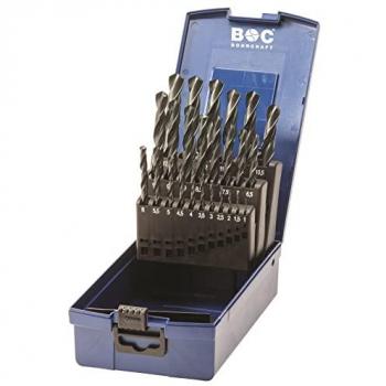Juego de 25 brocas DIN 338 HSS-G vaporizadas en caja ABS KG13 OX (1-13x0,5)
