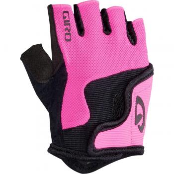 Giro Bravo Junior - Guantes de Ciclismo Unisex para jóvenes, Color Rosa Brillante, tamaño Small