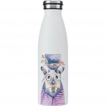 Botella de Agua de Acero Inoxidable con Diseño de Ratón Tipperleyhill - 500 ml, Doble Pared