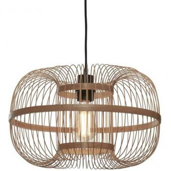 Lámpara colgante Hokkaido de Good & Mojo, altura 25 cm, en bambú natural