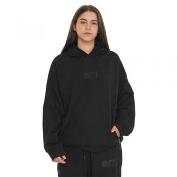 Emporio Armani EA7 Men's Black Hoodie with Logo Detail, Size M