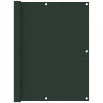 Toldo para balcón Día y Noche tela oxford verde oscuro 120x400 cm