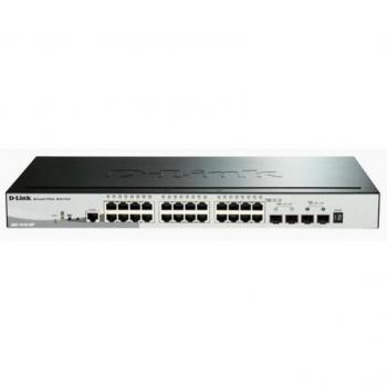 D-Link DGS-1510-28P Managed L3 Gigabit Ethernet (10/100/1000) PoE Network Switch Black
