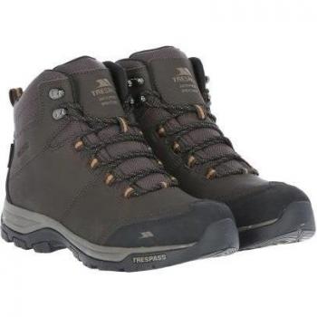 Botas Hiram de Trespass para Hombre con Cordones, Corte Medio, Color Marrón, Talla 46 EU / 12 UK