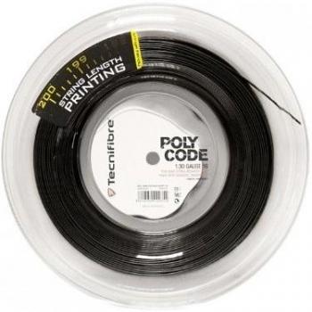 TECNIFIBRE PolyCode Cordaje de Tenis Rollo 200m, Plata, 1.275mm