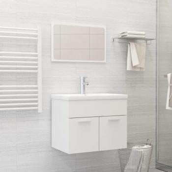 Conjunto de muebles de baño blanco de madera de ingeniería