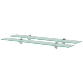 vidaXL Floating Shelves - 2 pcs Glass, Dimensions: 70x10 cm, Thickness: 8 mm