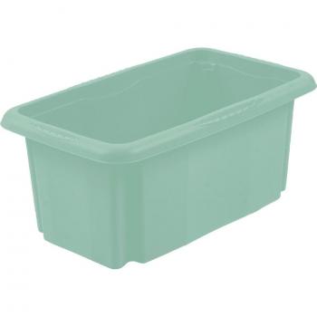 Keeeper Caja de Almacenamiento Plástico Resistente Apilable 35 x 20,5 x 15 cm, color verde nórdico