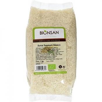 Bionsan Arroz Basmati Blanco Ecológico - 3 Paquetes de 1000 gr - Total: 3000 gr