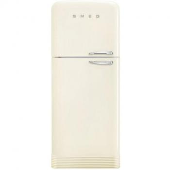 Smeg FAB50LCR5 Frigorífico de Dos Puertas No Frost, Color Crema, 192.1 cm de Altura, Bisagra Izquierda, Clase Energética E