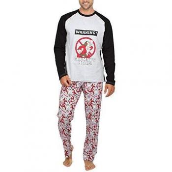 Disney Pijama Manga Larga Grumpy para Hombre, Color Gris Jaspe, Talla L