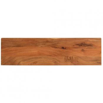 Mesa rectangular de madera maciza de acacia 120x20x2,5 cm marrón