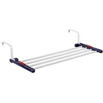 Leifheit Tendedero Colgante Quartett 20, Tendedero de Aluminio Ligero, Tendedero de Ropa Apto para Uso en Interiores y Exteriores