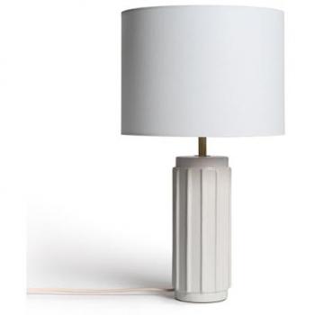 Lámpara de Mesa de Cerámica Corbusier Blanco - LEDKIA LIGHTING Decoración Salón, Habitación, Dormitorio