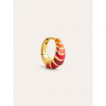 Pendientes Suelto Singularu Aro Sunset Scales Baño Oro